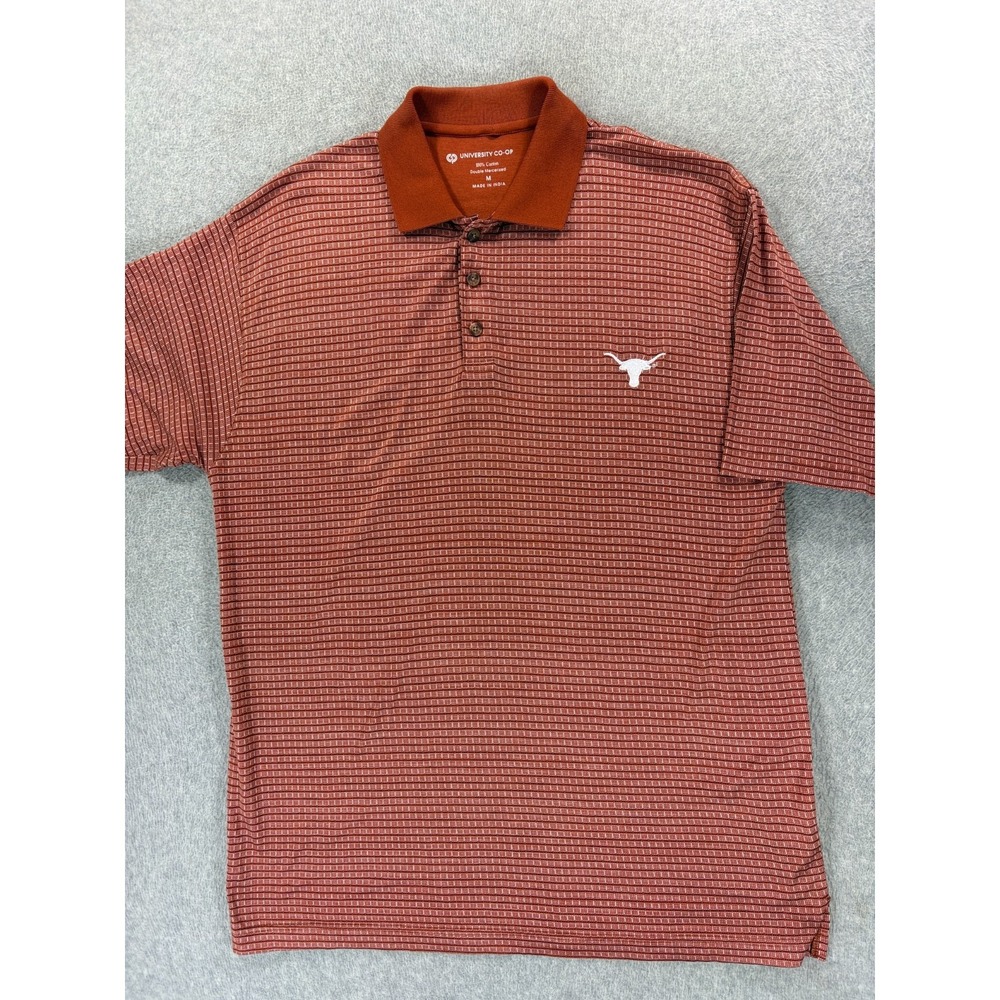Texas Longhorns Univeristy Co-op Stitched Logo Campus Polo Shirt (Men's Medium)